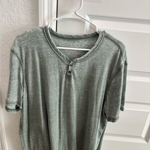Men's Green Lucky Brand Burnout Shirt